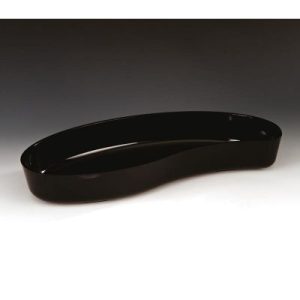 Zicco ZCP-299 Polikarbon Damla Teşhir Tabağı, 45x21x6.5 cm, Siyah
