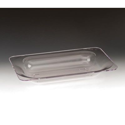 Zicco ZCP-298 Polikarbon Dikdörtgen Teşhir Tabağı, 40x26x6.5 cm, Şeffaf