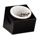 Zicco ZCP-414 Polikarbon Çatal Kaşık Standı, 16.5x18x15 cm, Siyah