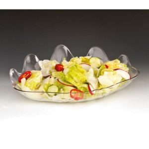 Zicco ZCP-300 Polikarbon İstiridye Teşhir Tabağı, 38x27x 5 cm, Şeffaf