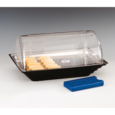 Zicco ZCP-427 Soğutuculu Rolltop Kapaklı Polikarbon Teşhir Standı, 43.5x28.5 cm