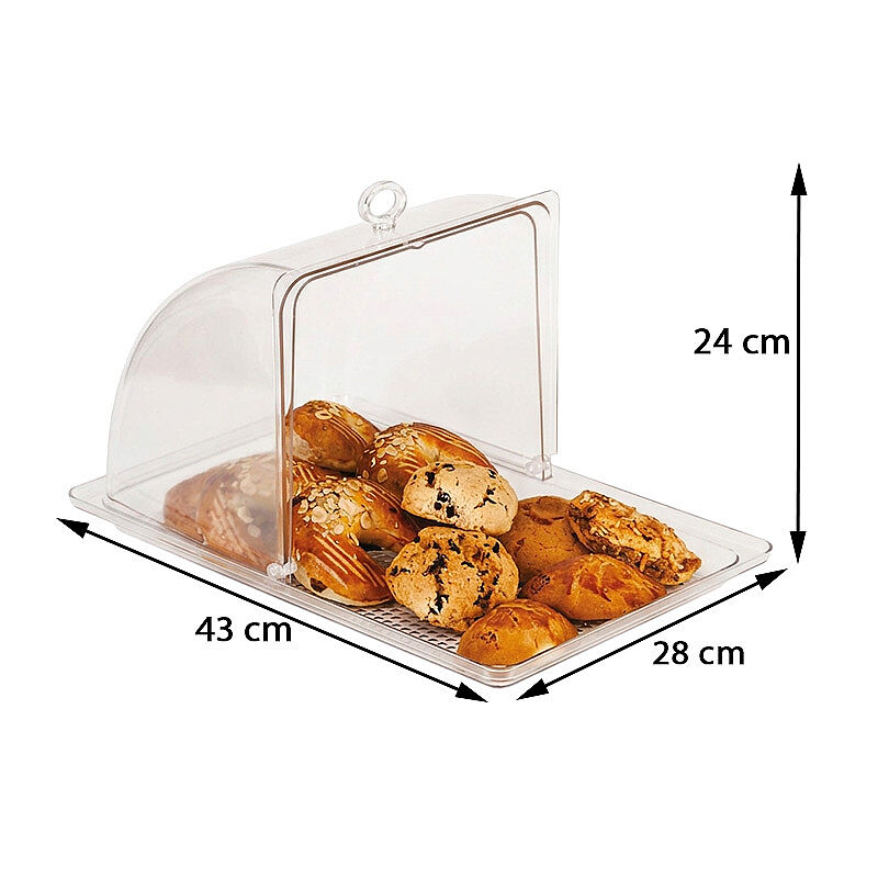 Zicco ZCP-419 Rolltop Kapaklı Polikarbon Muhafaza Kabı, 28x43x24 cm - Görsel 2