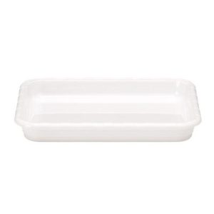 Zicco ZCP-557 Polikarbon Meze Kabı, 32.5x26.5x4.5 cm, Beyaz