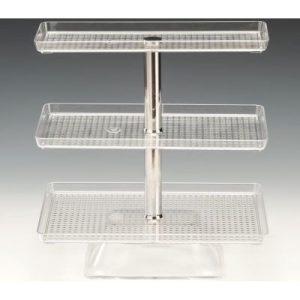 Zicco ZCP-548 Tepsili Polikarbon Teşhir Standı, 47, 5 cm, Şeffaf