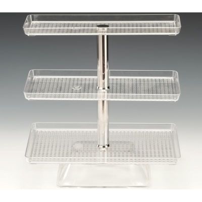 Zicco ZCP-548 Tepsili Polikarbon Teşhir Standı, 47, 5 cm, Şeffaf