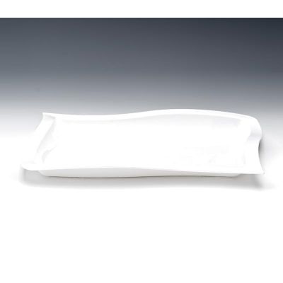 Zicco ZCP-516 Polikarbon Teşhir Tabağı, 45x30 cm, Beyaz