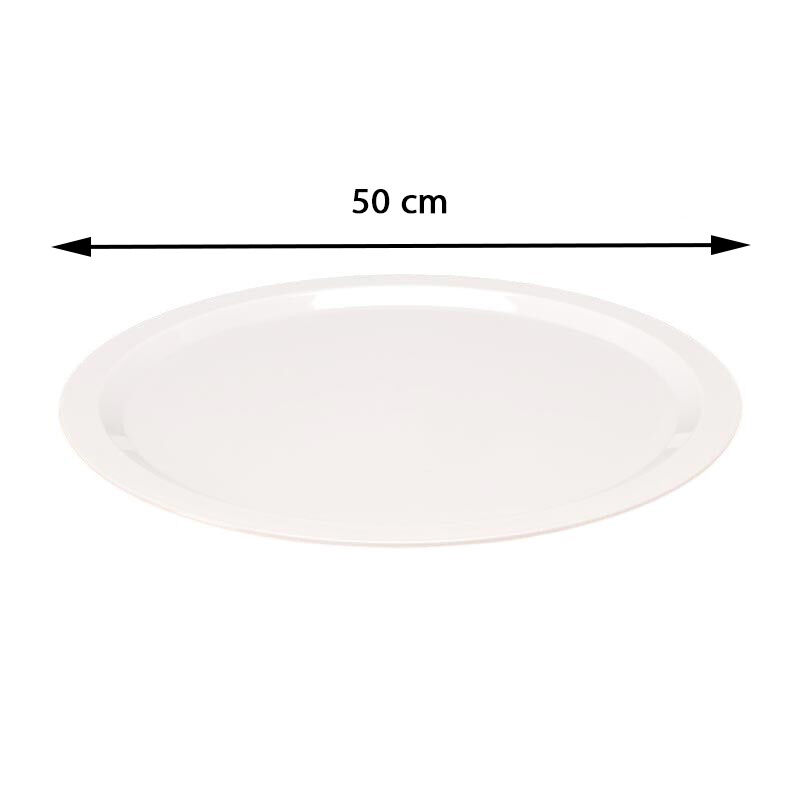 Zicco ZCP-601 Polikarbon Teşhir Tepsisi, 50 cm, Beyaz - Görsel 2