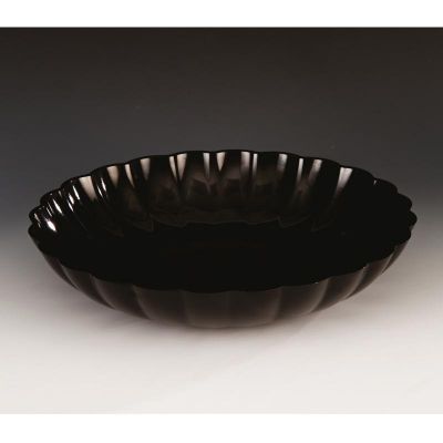 Zicco ZCP-297 Polikarbon Yuvarlak Teşhir Kasesi, 36x7 cm, Siyah