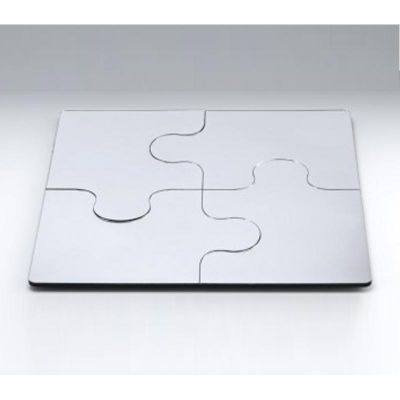 Zicco ZCP-456 Kare Puzzle Ayna Teşhir Standı, 50 cm