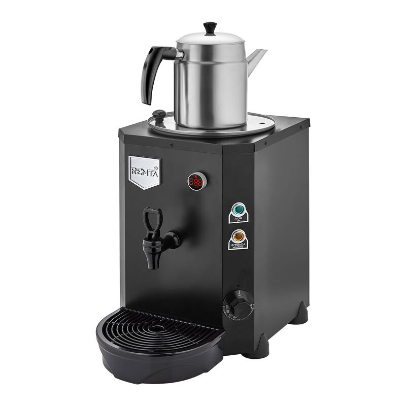 Remta DE14 Jumbo Çay Makinesi, Tek Demlikli, 9 L, Elektrikli, Siyah