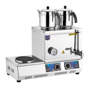 Remta K31 30 Model Ocaklı Şamandıralı Çay Ocağı, 2 Demlikli, 23 L, Elektrikli