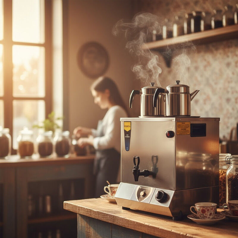 Remta TT02 Pleytsiz Çift Demlikli Çay Makinesi, 17 L, Elektrikli - Görsel 2