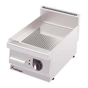 Rinnova 600 Serisi GG4060EC Oluklu Pleyt Izgara, Krom Kaplı, Elektrikli