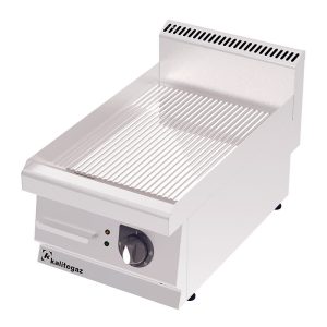 Rinnova 700 Serisi GG4070EC Oluklu Pleyt Izgara, Krom Kaplı, Elektrikli