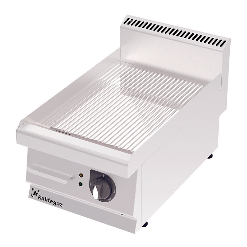 Rinnova 700 Serisi GG4070EC Oluklu Pleyt Izgara, Krom Kaplı, Elektrikli