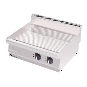 Rinnova 700 Serisi GG8070EC Oluklu Pleyt Izgara, Krom Kaplı, Elektrikli