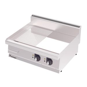Rinnova 700 Serisi GS8070EC Yarı Oluklı Pleyt Izgara, Krom Kaplı, Elektrikli
