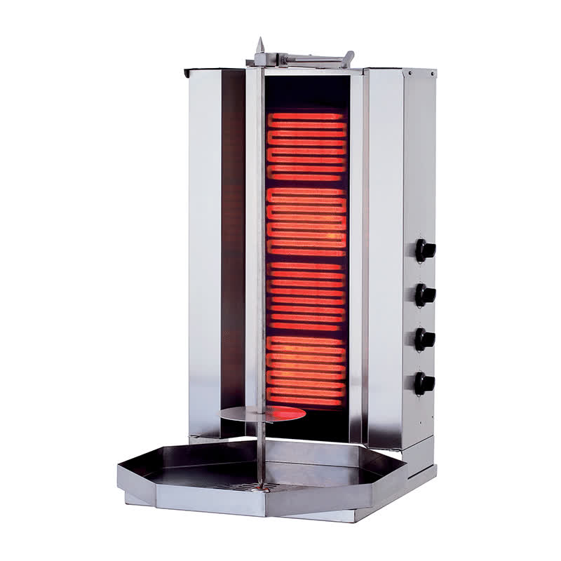 Rinnova KLG161 Döner Ocağı, 4 Radyanlı, Elektrikli, Motorsuz, Camlı