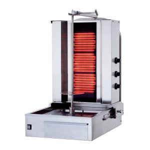 Rinnova KLG170 Döner Ocağı, 3 Radyanlı, Elektrikli, Alttan Motorlu, Hareketli Gövde, Camlı