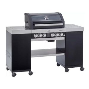 Rösle Videro G4-S2 Ada Barbekü İstasyonu, Gazlı, Siyah