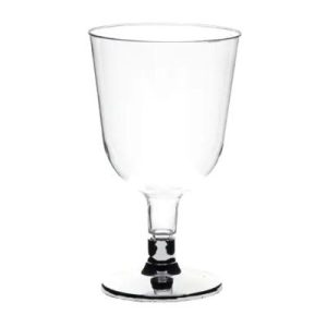 Rubikap Tek Kullanımlık Ayaklı Kadeh, 150 ml, Gümüş