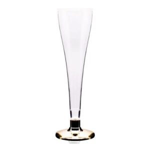 Rubikap Tek Kullanımlık Şampanya Bardağı, 120 ml, Altın