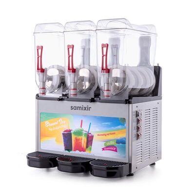 Samixir SLUSH36 Allure Triple Ice Slush Granita Milkshake ve Soğuk Meyve Suyu Dispenseri, 12+12+12 L, Inox - Görsel 2