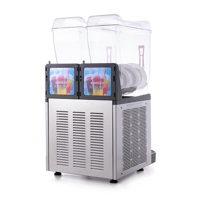 Samixir SLUSH24.I Twin Ice Slush Granita Milkshake ve Soğuk Meyve Suyu Dispenseri, 12+12 L, Inox - Görsel 3