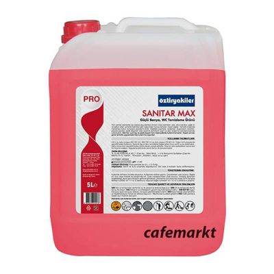 Öztiryakiler Sanitar Max Güçlü Banyo WC Temizleyici, 5 L