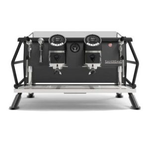 Sanremo Racer Naked Multiboiler Tam Otomatik Espresso Kahve Makinesi, 2 Gruplu, Siyah-Gümüş