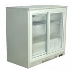 Senox SBCS-250 Bar Arkası Şişe Soğutucu Dolap, 2 Sürgülü Kapılı, 238 L, Krom