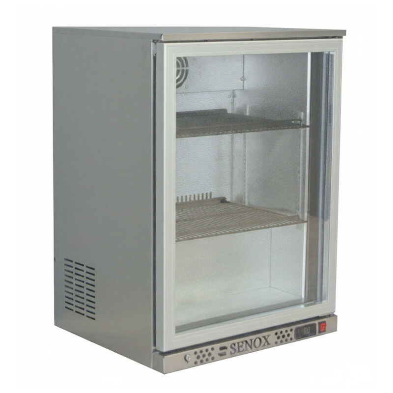 Senox SBC150 Bar Arkası Şişe Soğutucu Dolap, Tek Kapılı, 138 L, Krom