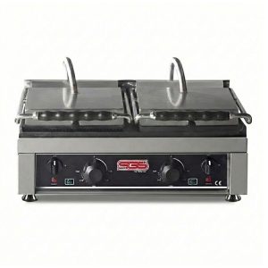 SGS 5530 DE/G Alt Düz Üst Tek Kapak Girintili Tost Makinesi, Çift Kapaklı, Elektrikli