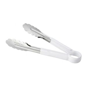 Smart Chef Silikon Saplı Servis Maşası, 23 cm, Beyaz