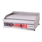 SilverInox PGE-60-D 600 Seri Düz Pleyt Izgara, 60x60 cm, Elektrikli