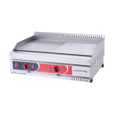 SilverInox PGE-80-Y 600 Seri Yarı Oluklu Izgara, 80x80 cm, Elektrikli