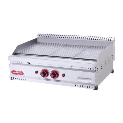 SilverInox PG-60-T 600 Seri Tam Oluklu Izgara, 60x60 cm, LPG