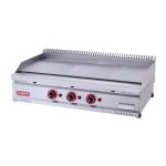 SilverInox PG-80-T 600 Seri Tam Oluklu Izgara, 80x80 cm, Doğalgazlı