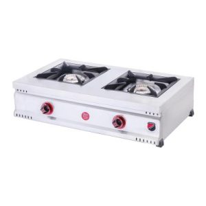 SilverInox MD-2G Set Üstü 2 Gözlü Midi Ocak, 90x60x25 cm, LPG'li