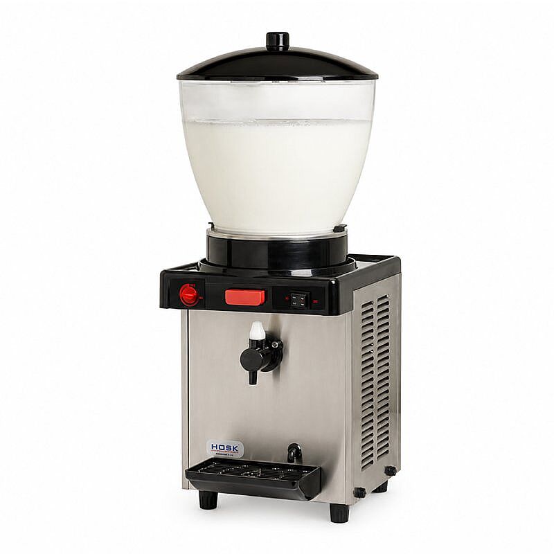 Hosk Special Tek Hazneli Köpüklü Ayran Dispenseri, 19 L, Inox