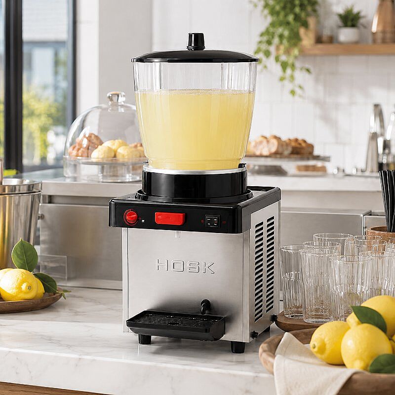 Hosk Special Tek Hazneli Ayran ve Soğuk İçecek Dispenseri, 12 L, Inox - Görsel 3