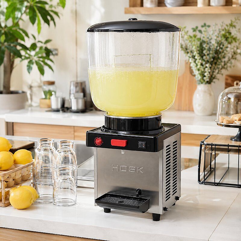 Hosk Special Tek Hazneli Ayran ve Soğuk İçecek Dispenseri, 35 L, Inox - Görsel 3
