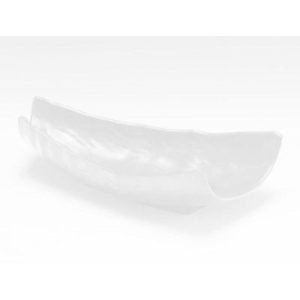 Zicco K-9650 Taş Model Melamin Teşhir Tabağı, 17x34.5 cm, Beyaz
