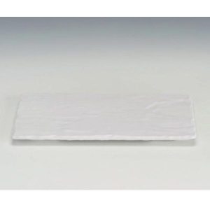 Zicco K-9450 Taş Model Melamin Teşhir Tabağı, 16.5x30 cm, Siyah