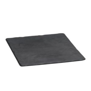 Zicco K-9500 Taş Model Melamin Teşhir Tabağı, 26x32 cm, Siyah