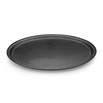 Tria TFY33SCM Mat Yüzey Kraft Yuvarlak Tepsi, 33 cm, Karbon Siyah