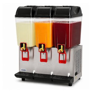 Hosk DS20 Üç Hazneli Soğuk İçecek Dispenseri, 3x20 L, Inox
