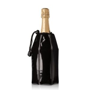Vacu Vin 38856606 Aktif Şampanya Soğutucu, Siyah