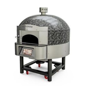 Venarro Fiamma 30 cm x 6 Pizza Kapasiteli Sabit Tabanlı Pizza Fırını, Doğalgazlı, Siyah