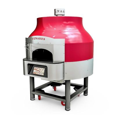 Venarro Maestro 30 cm x 6 Pizza Kapasiteli Döner Tabanlı Pizza Fırını, LPG'li, Kırmızı